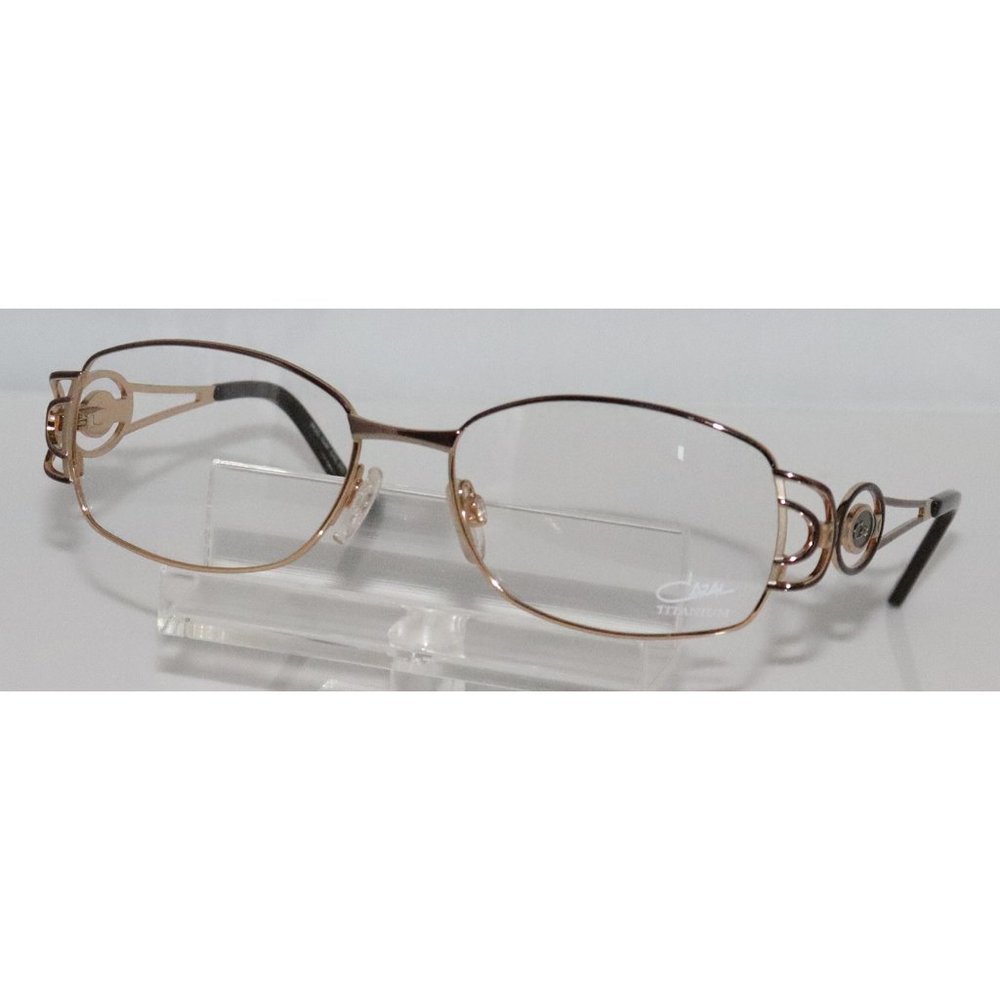 New Women's Cazal Brown & Gold Eyeglasses